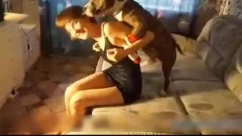 Women having animal sex with dogs
