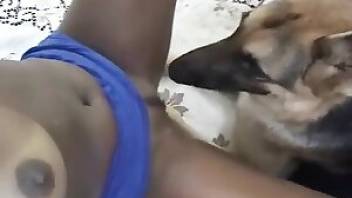 Two Latina gfs enjoy sex with a dog. Free bestiality and animal porn